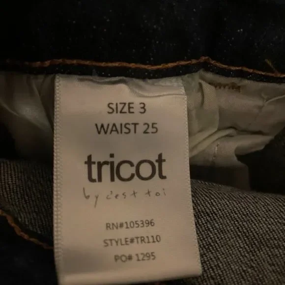 NWOT Tricot by C'est Toi Boutique Distressed Jeans Size 3 - Picture 4 of 6